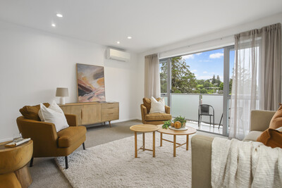 North-facing apartment